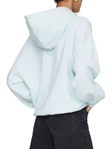 Anine Bing Women's Harvey Logo Hoodie - Green | Thumbnail 4 Anine Bing Women's Harvey Logo Hoodie - Green | Thumbnail 4