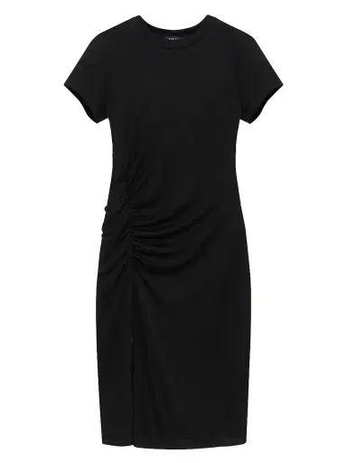 Anine Bing Women's Vida Ruched Midi-Dress | Thumbnail 1 Anine Bing Women's Vida Ruched Midi-Dress | Thumbnail 1