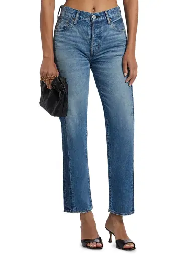 Moussy Vintage Women's Clermont Straight-Leg Jeans - Light Blue | Thumbnail 3 Moussy Vintage Women's Clermont Straight-Leg Jeans - Light Blue | Thumbnail 3