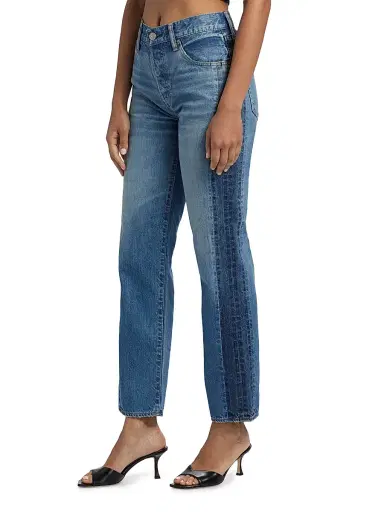 Moussy Vintage Women's Clermont Straight-Leg Jeans - Light Blue | Thumbnail 4 Moussy Vintage Women's Clermont Straight-Leg Jeans - Light Blue | Thumbnail 4