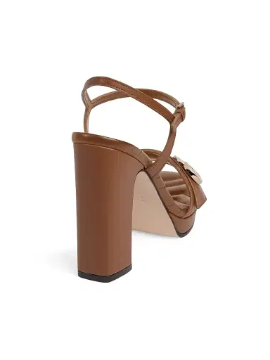 Gucci Women's New Marmont Leather Platform Sandals - Light Brown - Size 11 | Thumbnail 3 Gucci Women's New Marmont Leather Platform Sandals - Light Brown - Size 11 | Thumbnail 3