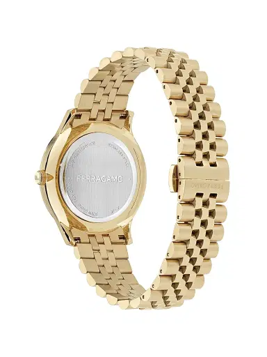 FERRAGAMO Men's Ren Diamond & Goldtone Ion-Plated Stainless Steel Bracelet Watch/40MM - Gold | Thumbnail 4 FERRAGAMO Men's Ren Diamond & Goldtone Ion-Plated Stainless Steel Bracelet Watch/40MM - Gold | Thumbnail 4