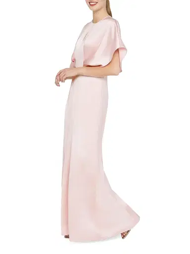 Kay Unger Women's Lennox Satin A-Line Gown | Thumbnail 3 Kay Unger Women's Lennox Satin A-Line Gown | Thumbnail 3