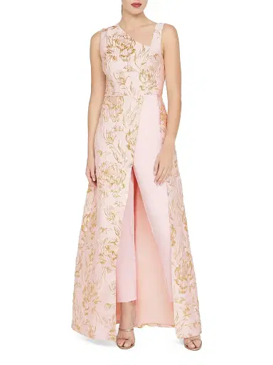 Kay Unger Women's Bennet Walk Thru Jumpsuit - Blush | Thumbnail 2 Kay Unger Women's Bennet Walk Thru Jumpsuit - Blush | Thumbnail 2