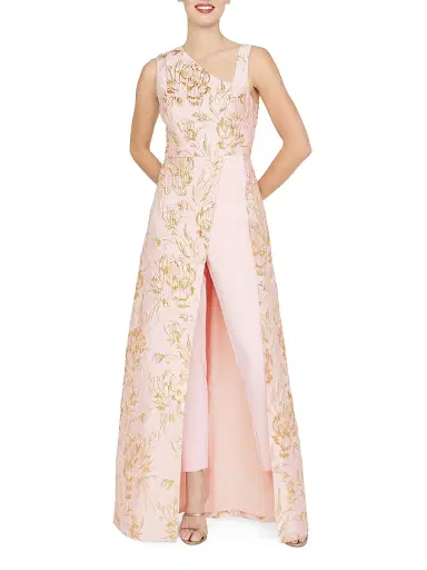 Kay Unger Women's Bennet Walk Thru Jumpsuit - Blush | Thumbnail 3 Kay Unger Women's Bennet Walk Thru Jumpsuit - Blush | Thumbnail 3