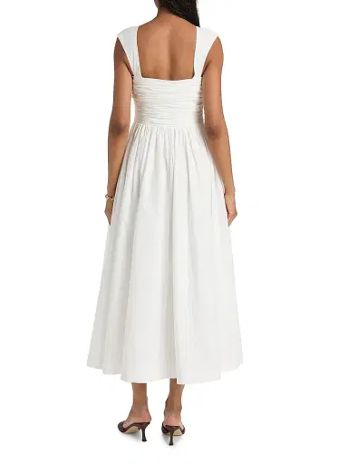 AMUR Women's Galilea Ruched Midi-Dress - | Thumbnail 5 AMUR Women's Galilea Ruched Midi-Dress - | Thumbnail 5