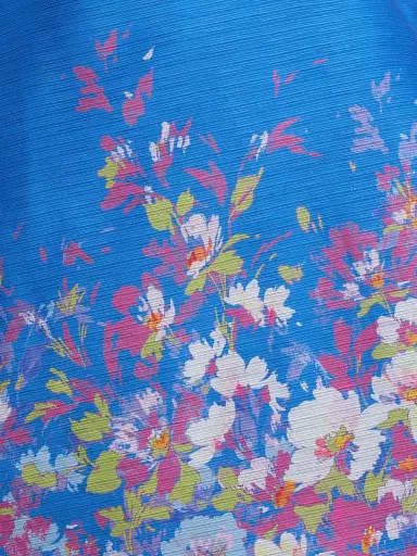 Kay Unger Women's Carlotta Floral Organza Gown - Azure Multi | Thumbnail 7 Kay Unger Women's Carlotta Floral Organza Gown - Azure Multi | Thumbnail 7