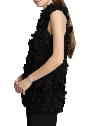 Altuzarra Women's Sigourney Floral Appliqué Top - Black | Thumbnail 4 Altuzarra Women's Sigourney Floral Appliqué Top - Black | Thumbnail 4