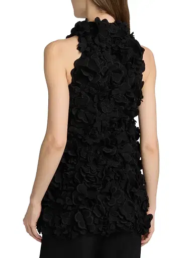 Altuzarra Women's Sigourney Floral Appliqué Top - Black | Thumbnail 5 Altuzarra Women's Sigourney Floral Appliqué Top - Black | Thumbnail 5