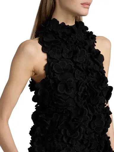 Altuzarra Women's Sigourney Floral Appliqué Top - Black | Thumbnail 6 Altuzarra Women's Sigourney Floral Appliqué Top - Black | Thumbnail 6