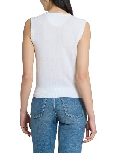Chloé Women's Wool Knit Sleeveless Top - Iconic Milk | Thumbnail 5 Chloé Women's Wool Knit Sleeveless Top - Iconic Milk | Thumbnail 5
