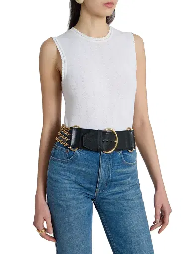 Chloé Women's Wool Knit Sleeveless Top - Iconic Milk | Thumbnail 6 Chloé Women's Wool Knit Sleeveless Top - Iconic Milk | Thumbnail 6
