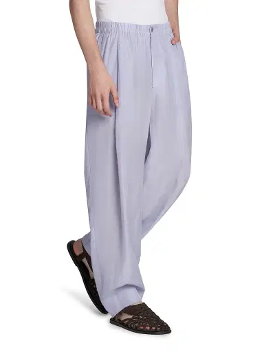 Giorgio Armani Men's Cotton Poplin Trousers - Solid Light - Size 44 | Thumbnail 4 Giorgio Armani Men's Cotton Poplin Trousers - Solid Light - Size 44 | Thumbnail 4