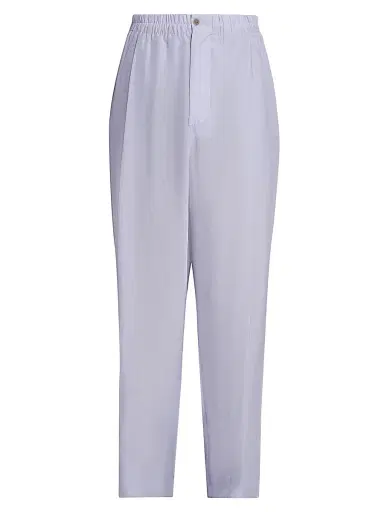 Giorgio Armani Men's Cotton Poplin Trousers - Solid Light - Size 44 | Thumbnail 1 Giorgio Armani Men's Cotton Poplin Trousers - Solid Light - Size 44 | Thumbnail 1