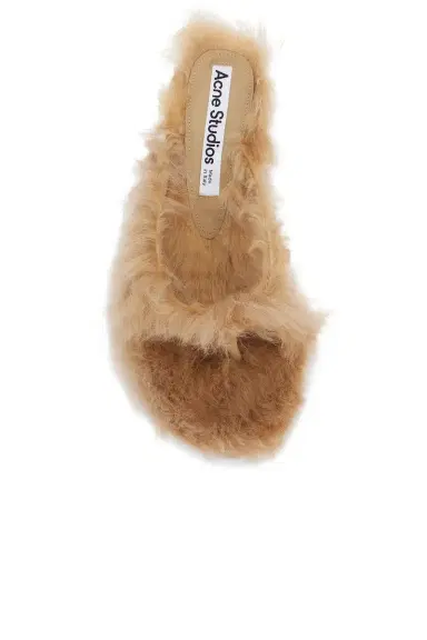 Acne Studios Beverly Shearling Kitten Sandal | Thumbnail 4 Acne Studios Beverly Shearling Kitten Sandal | Thumbnail 4