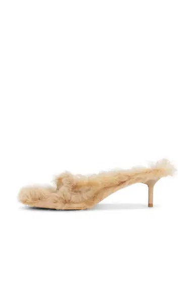 Acne Studios Beverly Shearling Kitten Sandal | Thumbnail 5 Acne Studios Beverly Shearling Kitten Sandal | Thumbnail 5