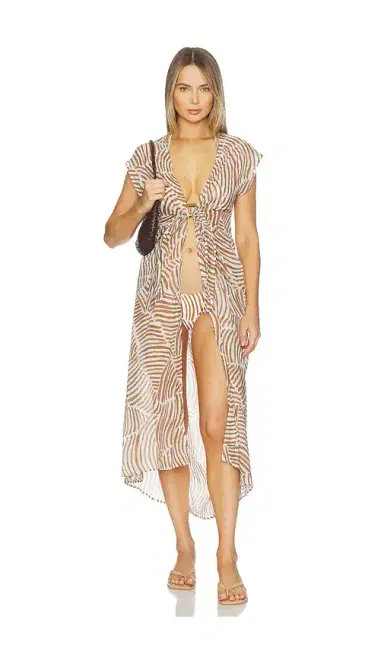 Vix Swimwear Sasha Long Cover Up Dress | Thumbnail 2 Vix Swimwear Sasha Long Cover Up Dress | Thumbnail 2