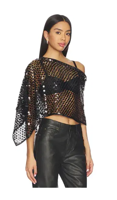 Jaded London Sequin Cape Top | Thumbnail 2 Jaded London Sequin Cape Top | Thumbnail 2