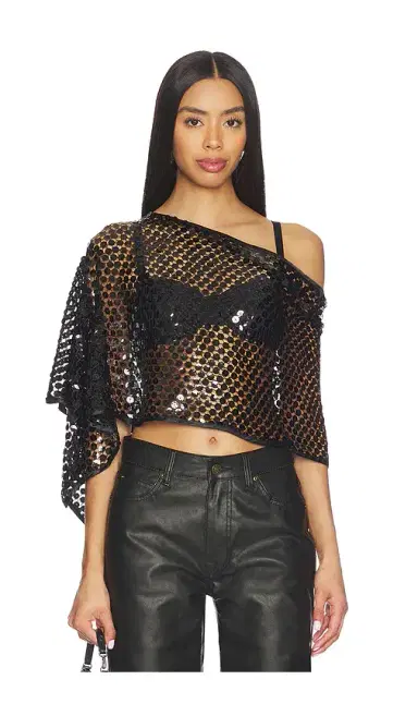 Jaded London Sequin Cape Top | Thumbnail 1 Jaded London Sequin Cape Top | Thumbnail 1