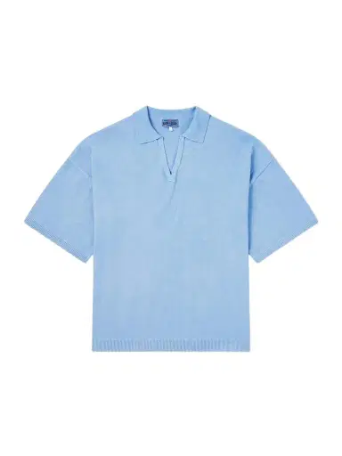 Blue Blue Japan Knitted Polo Shirt - Men | Thumbnail 1 Blue Blue Japan Knitted Polo Shirt - Men | Thumbnail 1