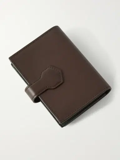 dunhill Alfred Business Card Case Patina-Leather Cardholder - Men | Thumbnail 2 dunhill Alfred Business Card Case Patina-Leather Cardholder - Men | Thumbnail 2