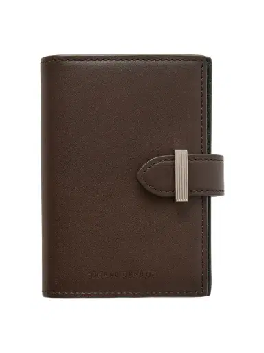 dunhill Alfred Business Card Case Patina-Leather Cardholder - Men | Thumbnail 1 dunhill Alfred Business Card Case Patina-Leather Cardholder - Men | Thumbnail 1