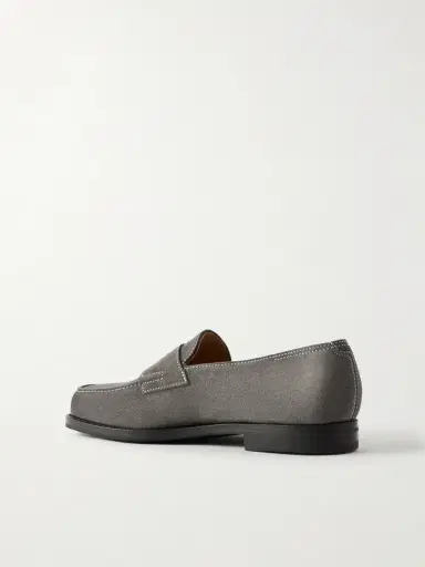 John Lobb Lopez Suede Penny Loafers - Men | Thumbnail 4 John Lobb Lopez Suede Penny Loafers - Men | Thumbnail 4