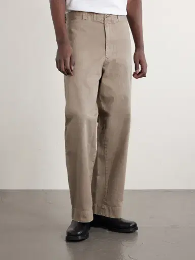 A.PRESSE Wide-Leg Cotton-Twill Trousers - Men | Thumbnail 3 A.PRESSE Wide-Leg Cotton-Twill Trousers - Men | Thumbnail 3