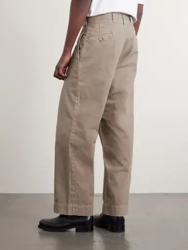 A.PRESSE Wide-Leg Cotton-Twill Trousers - Men | Thumbnail 4 A.PRESSE Wide-Leg Cotton-Twill Trousers - Men | Thumbnail 4