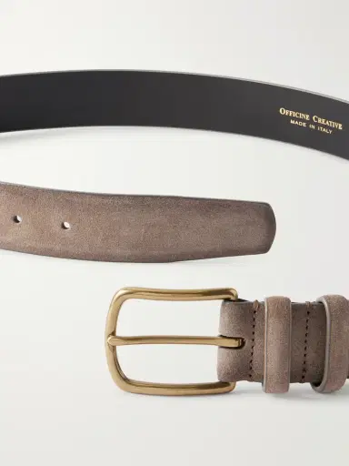 Officine Creative 3.5cm Suede Belt - Men | Thumbnail 3 Officine Creative 3.5cm Suede Belt - Men | Thumbnail 3