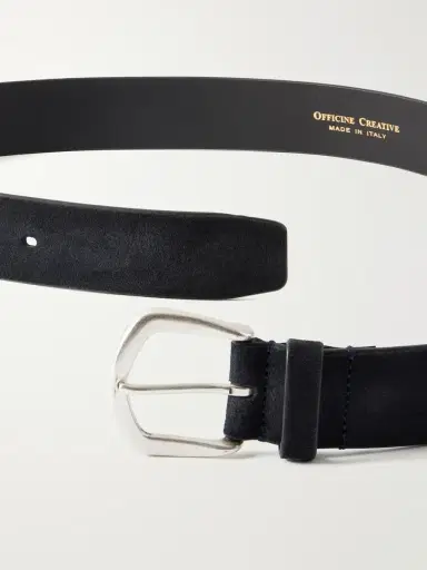 Officine Creative 3.5cm Suede Belt - Men | Thumbnail 3 Officine Creative 3.5cm Suede Belt - Men | Thumbnail 3