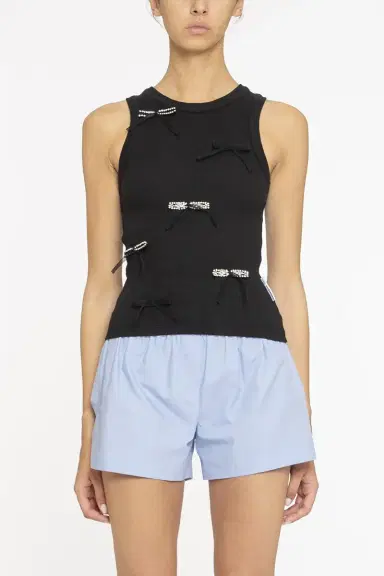 DES_PHEMMES Classic Bow Tank Top | Thumbnail 2 DES_PHEMMES Classic Bow Tank Top | Thumbnail 2