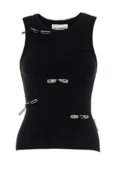 DES_PHEMMES Classic Bow Tank Top | Thumbnail 1 DES_PHEMMES Classic Bow Tank Top | Thumbnail 1
