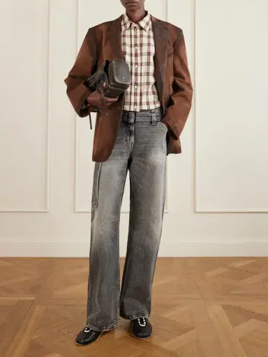 Acne Studios Distressed Suede Blazer | Thumbnail 2 Acne Studios Distressed Suede Blazer | Thumbnail 2