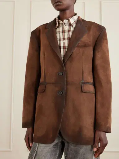 Acne Studios Distressed Suede Blazer | Thumbnail 3 Acne Studios Distressed Suede Blazer | Thumbnail 3