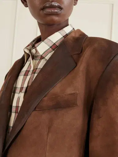 Acne Studios Distressed Suede Blazer | Thumbnail 5 Acne Studios Distressed Suede Blazer | Thumbnail 5