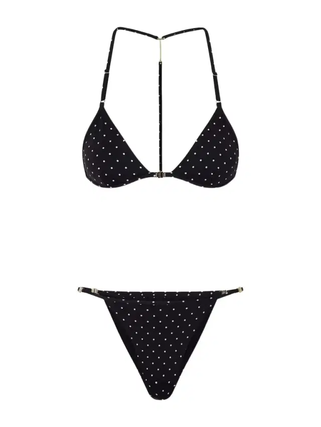 Polka-dot Printed Jersey Bikini Polka-dot Printed Jersey Bikini
