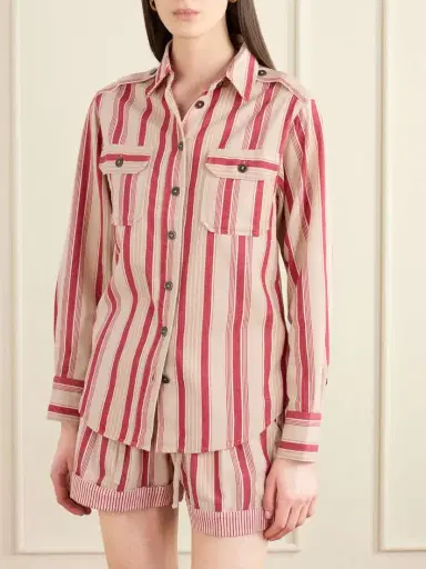 Marant Étoile Striped Cotton Shirt | Thumbnail 3 Marant Étoile Striped Cotton Shirt | Thumbnail 3
