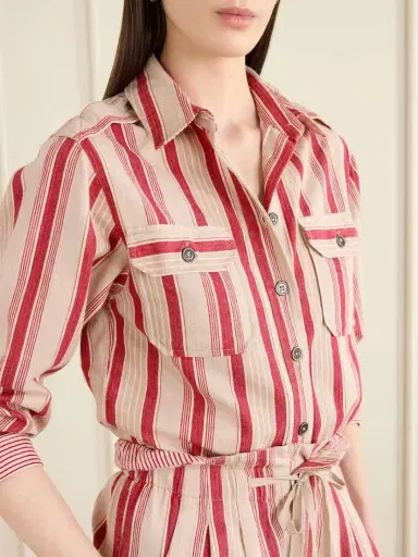 Marant Étoile Striped Cotton Shirt | Thumbnail 5 Marant Étoile Striped Cotton Shirt | Thumbnail 5