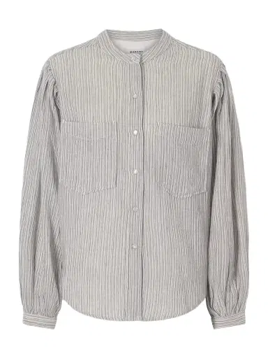 Marant Étoile Selvia Striped Cotton Shirt | Thumbnail 1 Marant Étoile Selvia Striped Cotton Shirt | Thumbnail 1