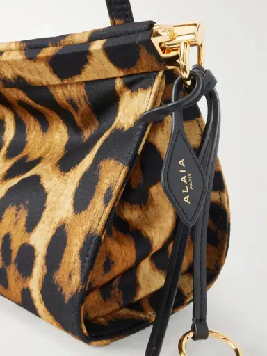 Alaïa Le Click Medium Leopard-print Satin Shoulder Bag | Thumbnail 4 Alaïa Le Click Medium Leopard-print Satin Shoulder Bag | Thumbnail 4