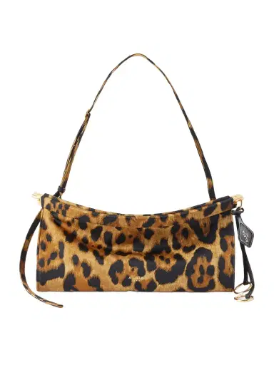 Alaïa Le Click Medium Leopard-print Satin Shoulder Bag | Thumbnail 1 Alaïa Le Click Medium Leopard-print Satin Shoulder Bag | Thumbnail 1