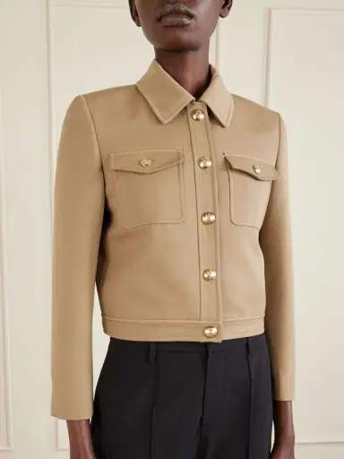 Nili Lotan Edna Cropped Wool-gabardine Jacket | Thumbnail 3 Nili Lotan Edna Cropped Wool-gabardine Jacket | Thumbnail 3
