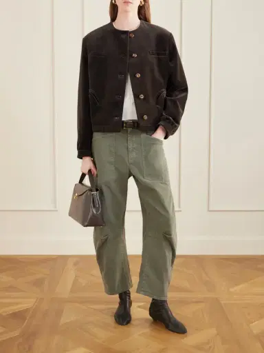 Nili Lotan Shon Cotton-blend Twill Tapered Pants | Thumbnail 2 Nili Lotan Shon Cotton-blend Twill Tapered Pants | Thumbnail 2