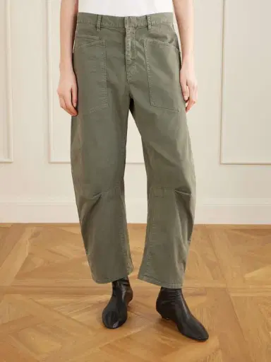 Nili Lotan Shon Cotton-blend Twill Tapered Pants | Thumbnail 3 Nili Lotan Shon Cotton-blend Twill Tapered Pants | Thumbnail 3