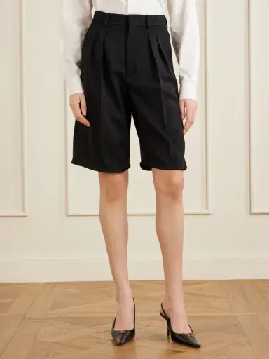 Saint Laurent Wool Straight-leg Capri Pants | Thumbnail 3 Saint Laurent Wool Straight-leg Capri Pants | Thumbnail 3
