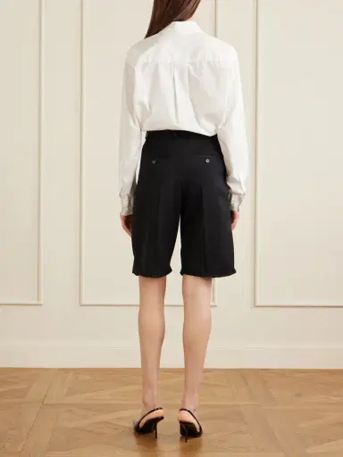 Saint Laurent Wool Straight-leg Capri Pants | Thumbnail 4 Saint Laurent Wool Straight-leg Capri Pants | Thumbnail 4