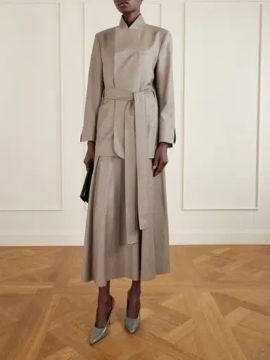 SASUPHI Lauren Belted Wool-twill Blazer | Thumbnail 2 SASUPHI Lauren Belted Wool-twill Blazer | Thumbnail 2