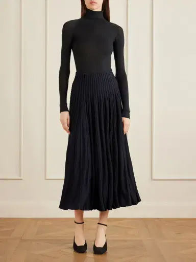 Alaïa Textured Knitted Midi Skirt | Thumbnail 2 Alaïa Textured Knitted Midi Skirt | Thumbnail 2