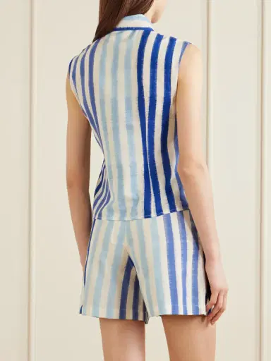 Emporio Sirenuse Ylena Striped Cotton Shirt | Thumbnail 3 Emporio Sirenuse Ylena Striped Cotton Shirt | Thumbnail 3